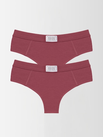 String 'Gemütlicher Slip aus Bambus-Viskose (2er-Pack)' DOUVOS CONTOUR en rose : devant