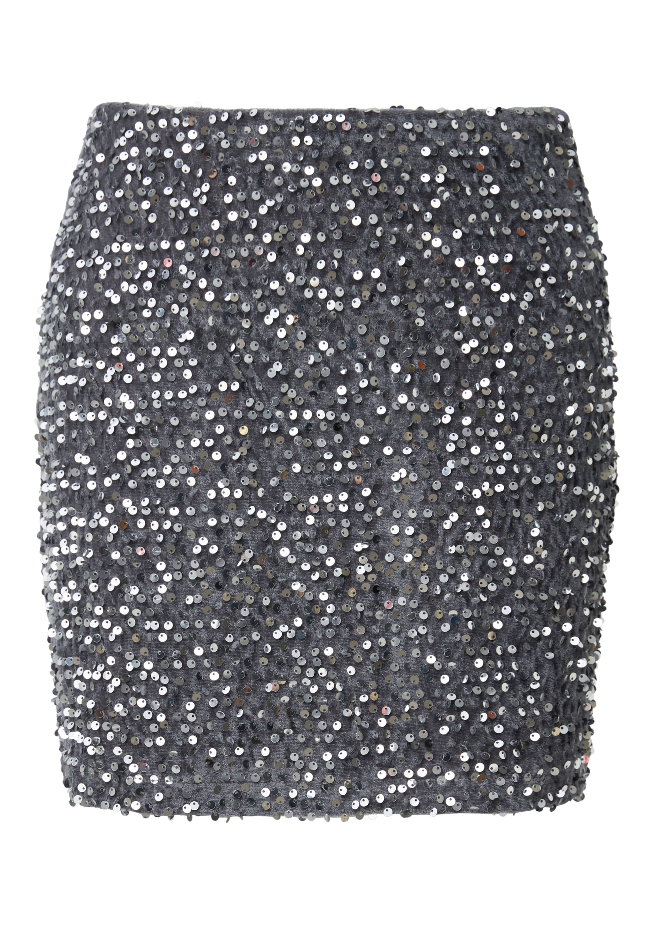 Jupe QS en argent : devant