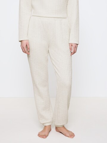 Pantalon de pyjama ' Cozy Comfort Trouser Quilted ' TRIUMPH en beige : devant