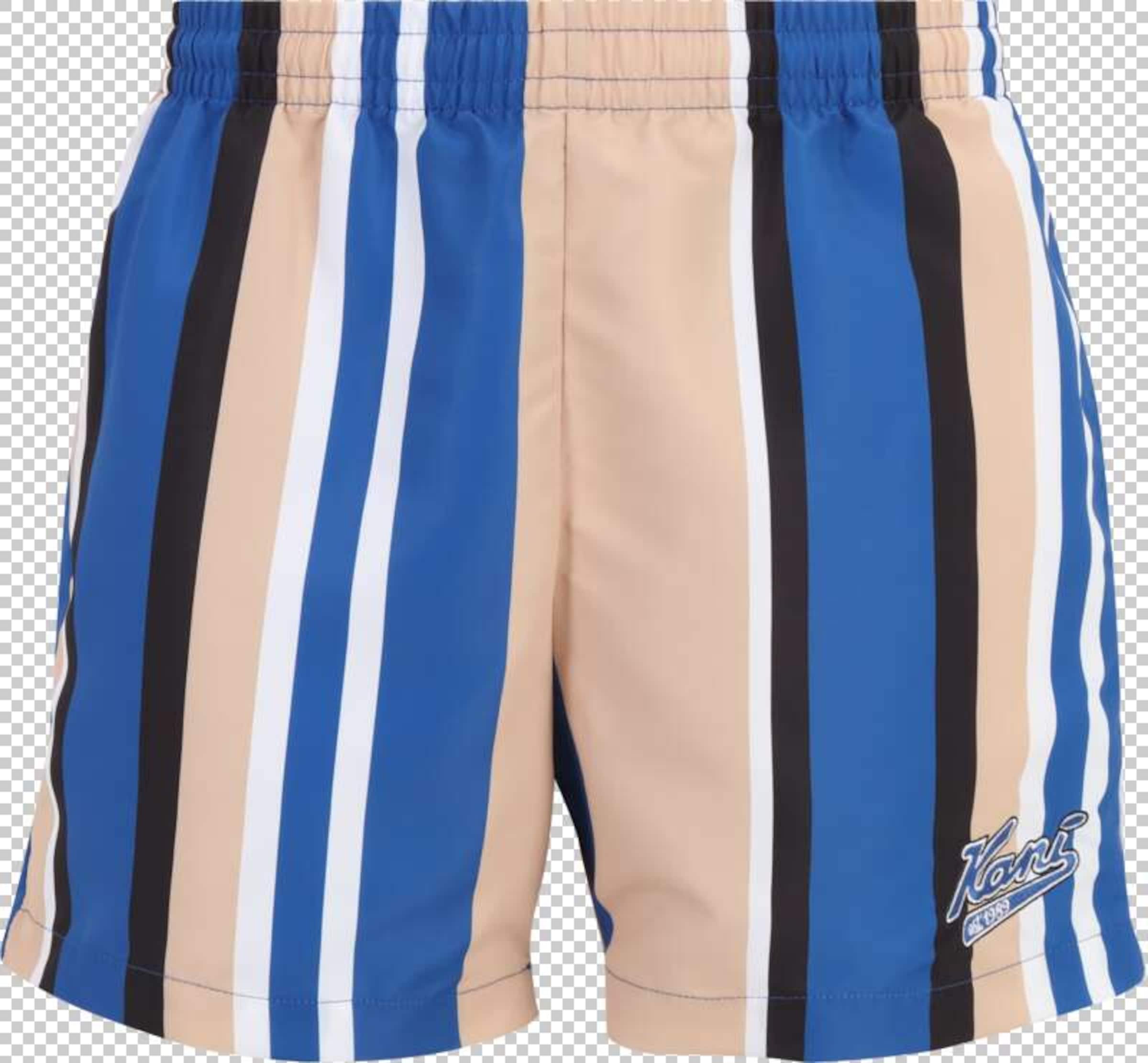 Karl Kani Normální Kalhoty – modrá: přední strana