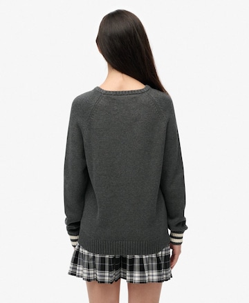 Pull-over 'Slouchy Intarsia' Superdry en vert