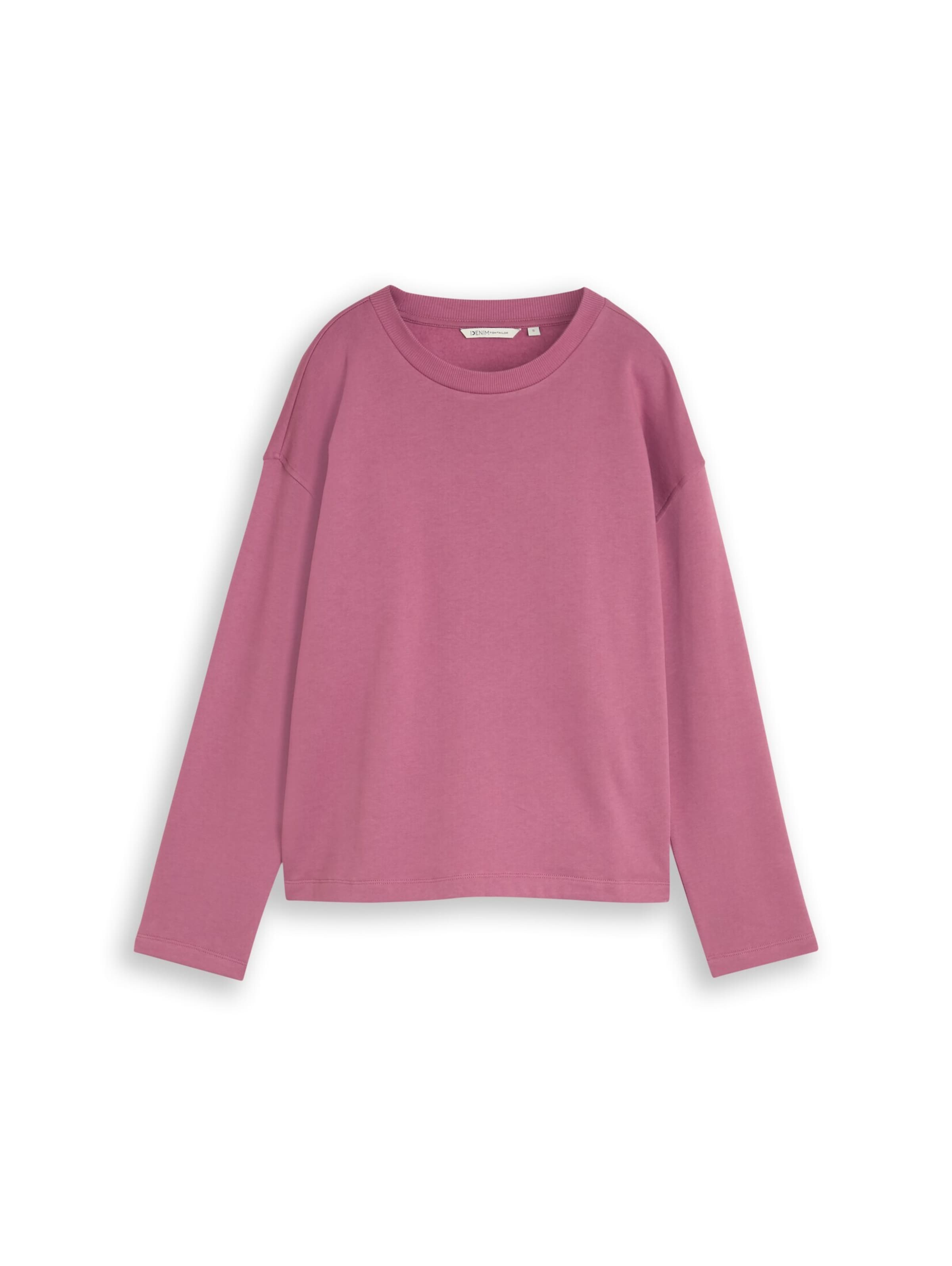 TOM TAILOR DENIM Sweatshirt in Pink: Vorderseite