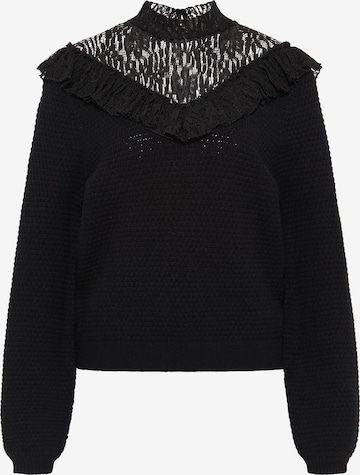 Pull-over myMo ROCKS en noir : devant