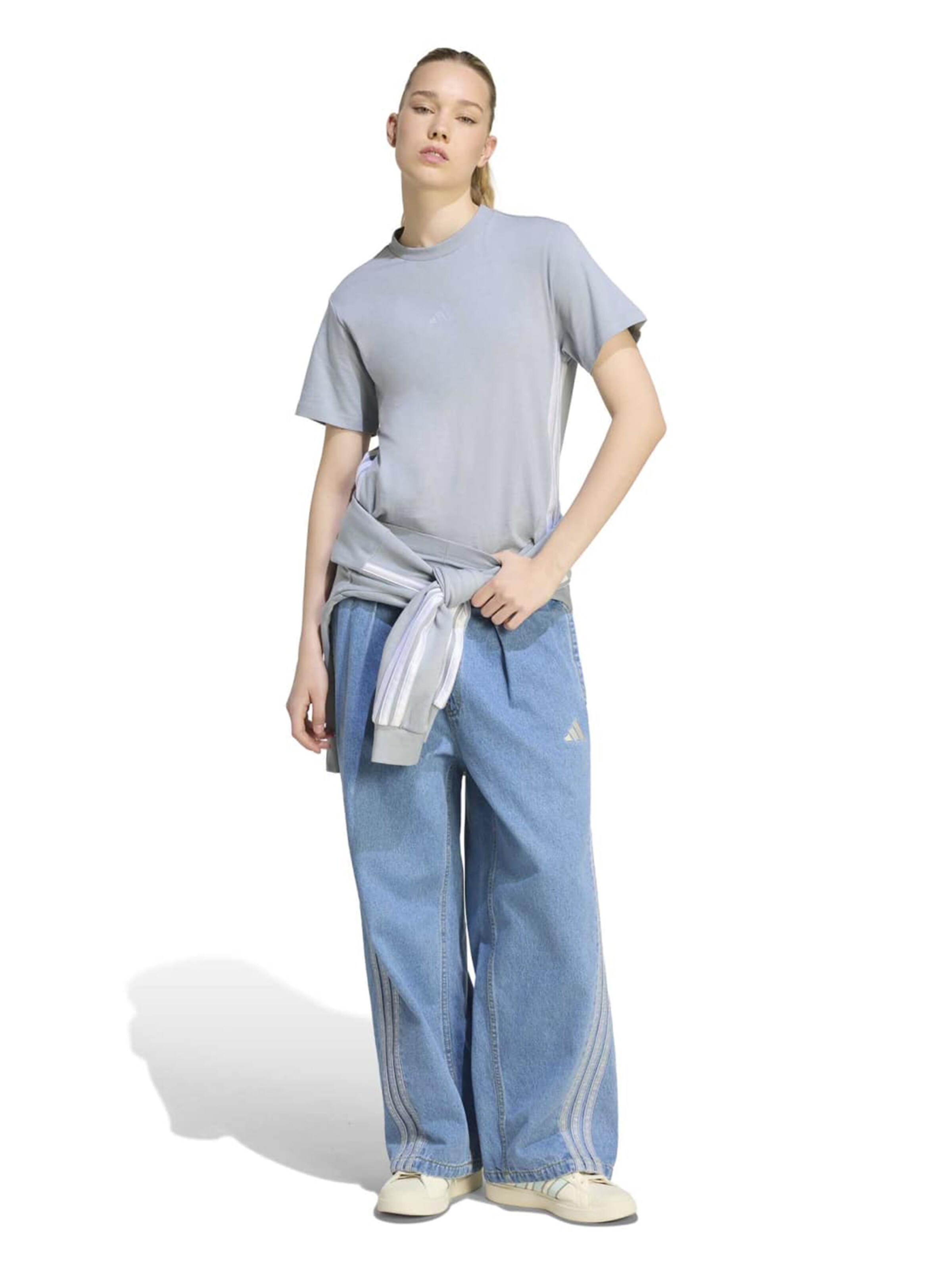 Wide Leg Pantalon de sport ADIDAS SPORTSWEAR en bleu