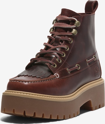 TIMBERLAND Schnürstiefelette in Rot: Vorderseite