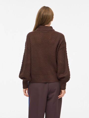 VILA Sweater 'LIOMY' in Brown
