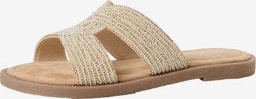Tamaris Mules in Beige: front