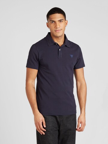 GUESS Poloshirt 'NOLAN' in Blau: Vorderseite