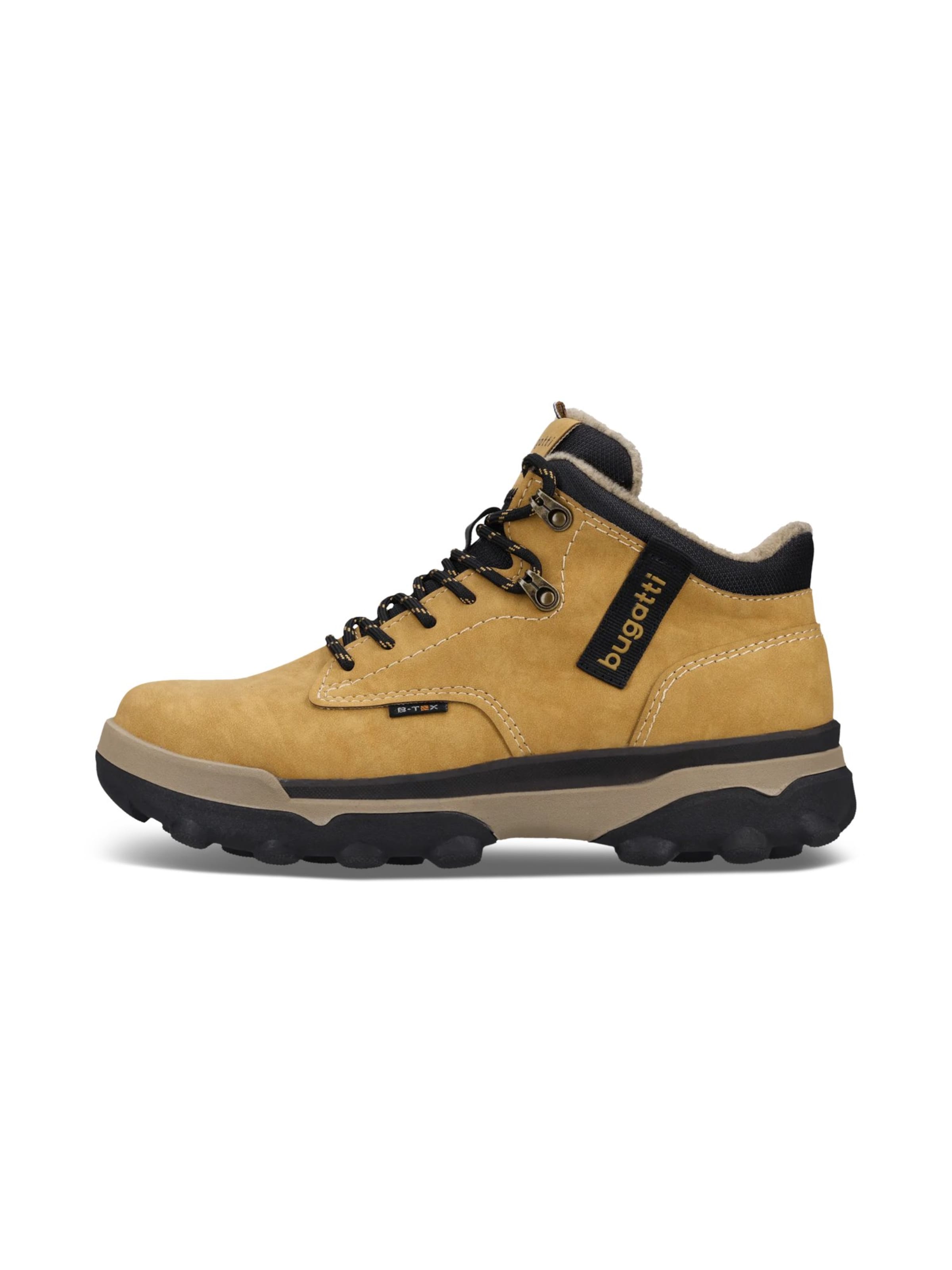 bugatti Lace-up boots in Yellow