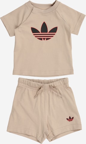 ADIDAS ORIGINALS Komplet 'TF' | bež barva: sprednja stran