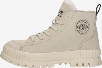 Palladium Veterlaarsjes 'Pallashock Zip Warm' in Beige: voorkant