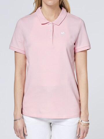 Polo Sylt Polo ' im puristischen Design mit Logo-Stickerei ' in Pink