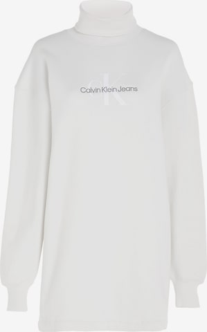Calvin Klein Jeans Jurk in Wit: voorkant