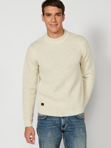 KOROSHI Sweater 'Punto' in Beige: front