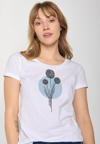 Maglietta 'Nature Allium ' di GREENBOMB in bianco
