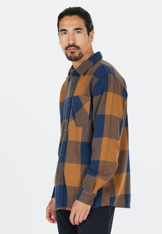 Whistler Regular fit Athletic Button Up Shirt 'Vecna' in Brown