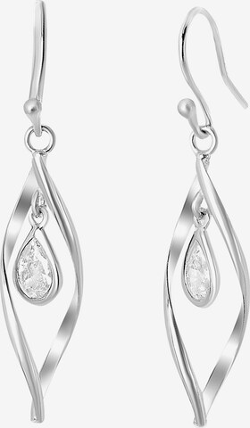 Boucles d'oreilles Lucardi en argent : devant