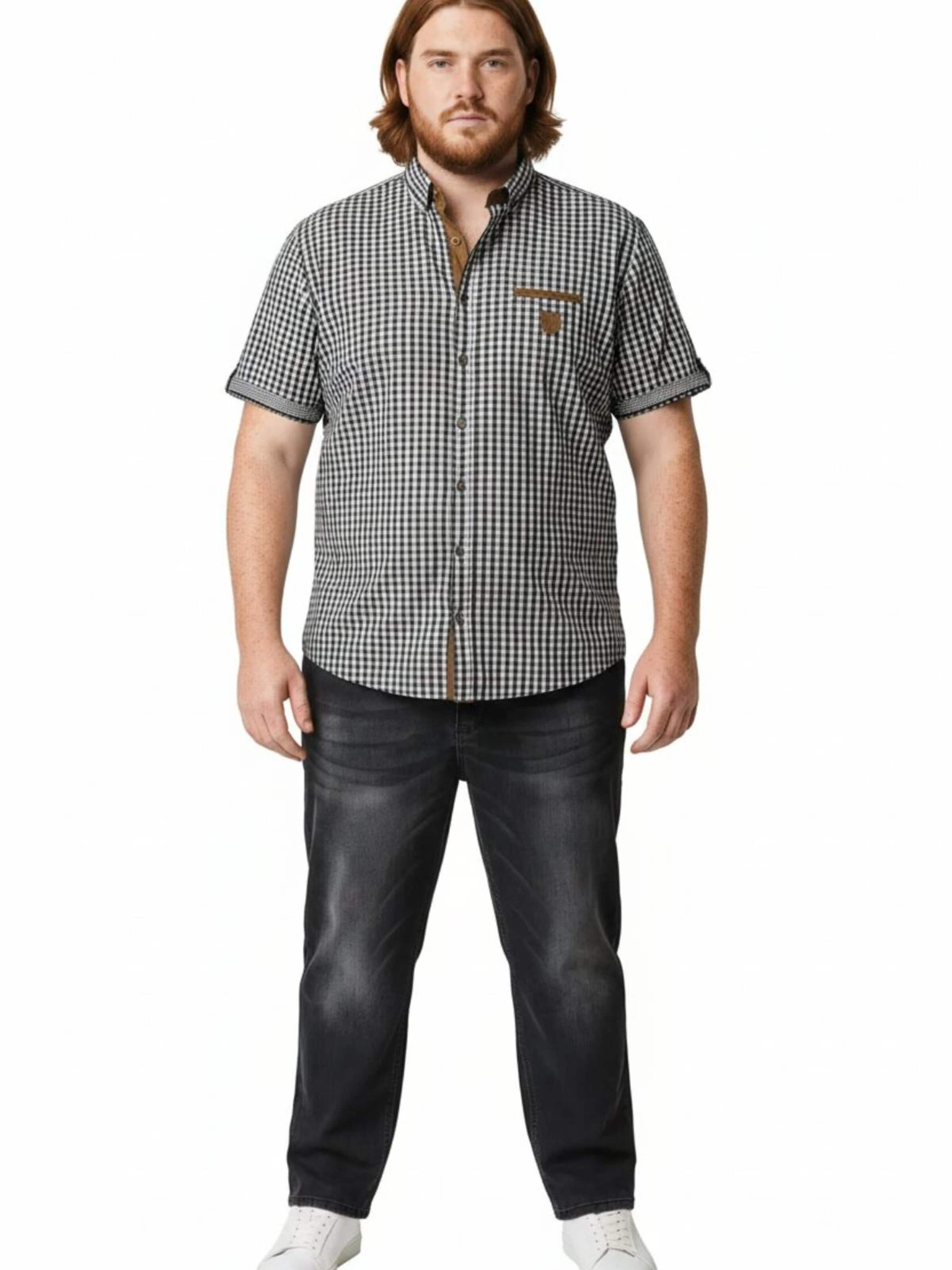 Lavecchia Comfort Fit Skjorte '1129 Übergrößen' i sort: forside