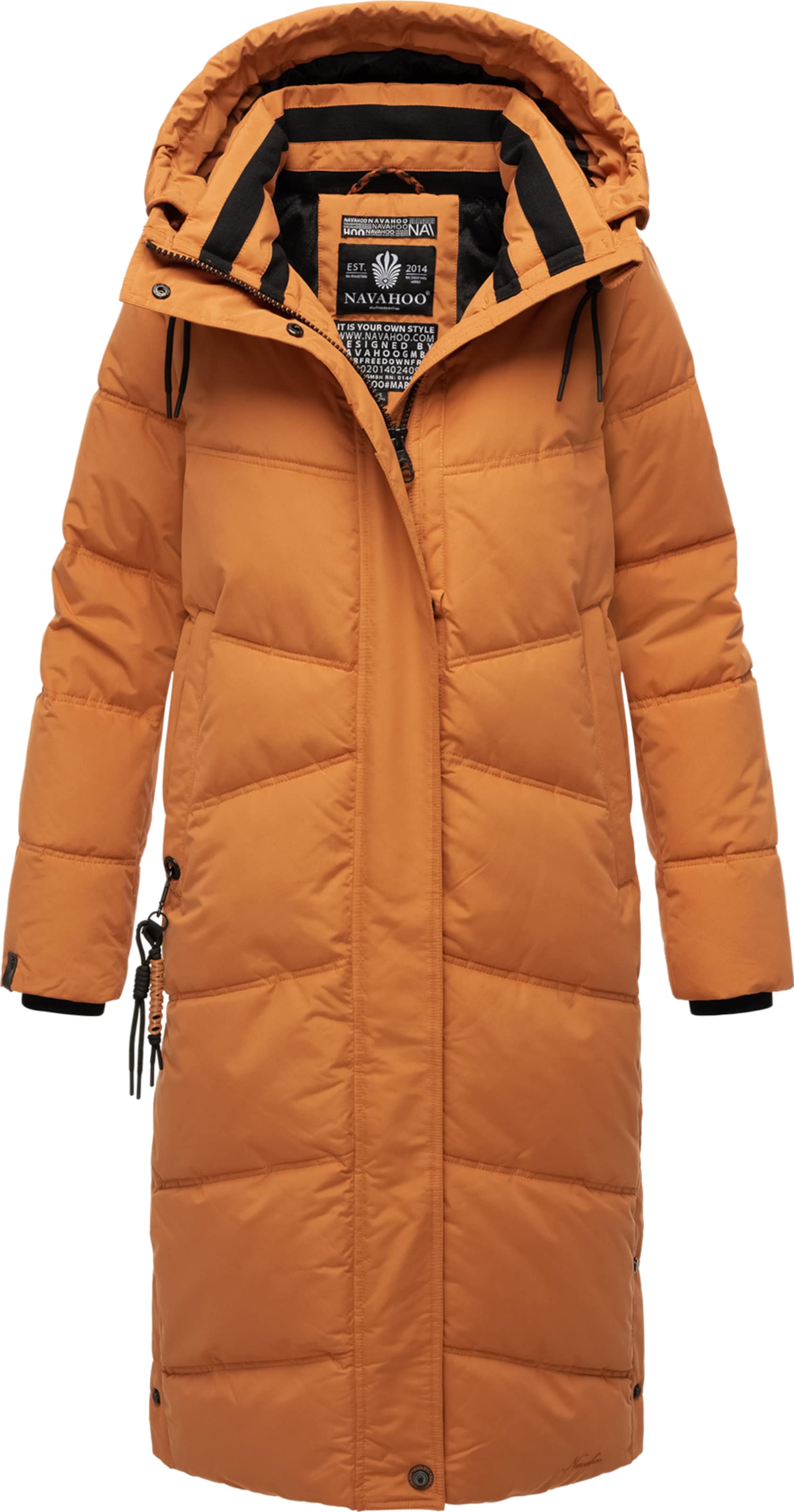 Manteau d’hiver 'Kuschelmausi' NAVAHOO en marron : devant