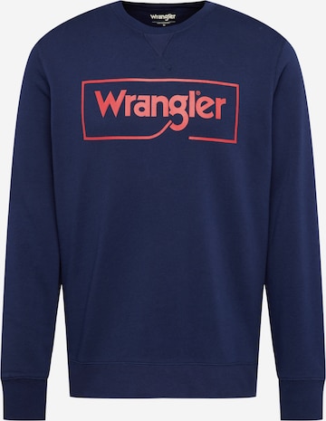 Felpa di WRANGLER in blu: frontale