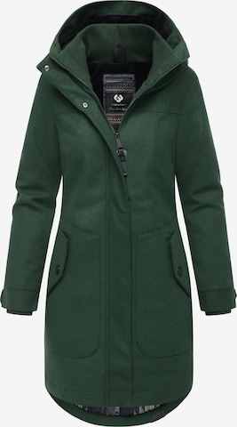 Ragwear Mantel 'Jannisa' in Grün: Vorderseite