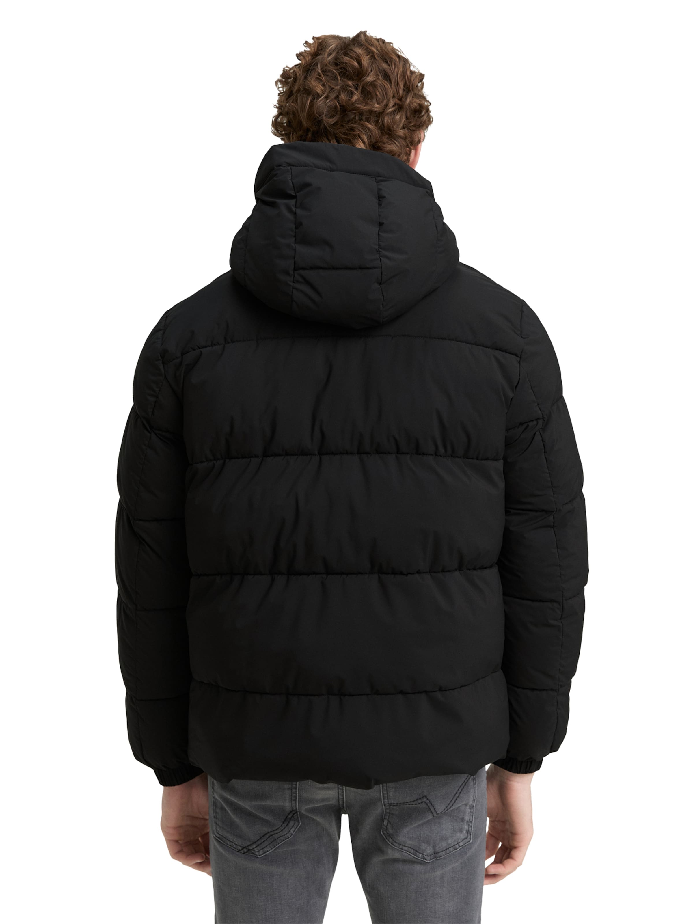 TOM TAILOR DENIM Winter Jacket in Black