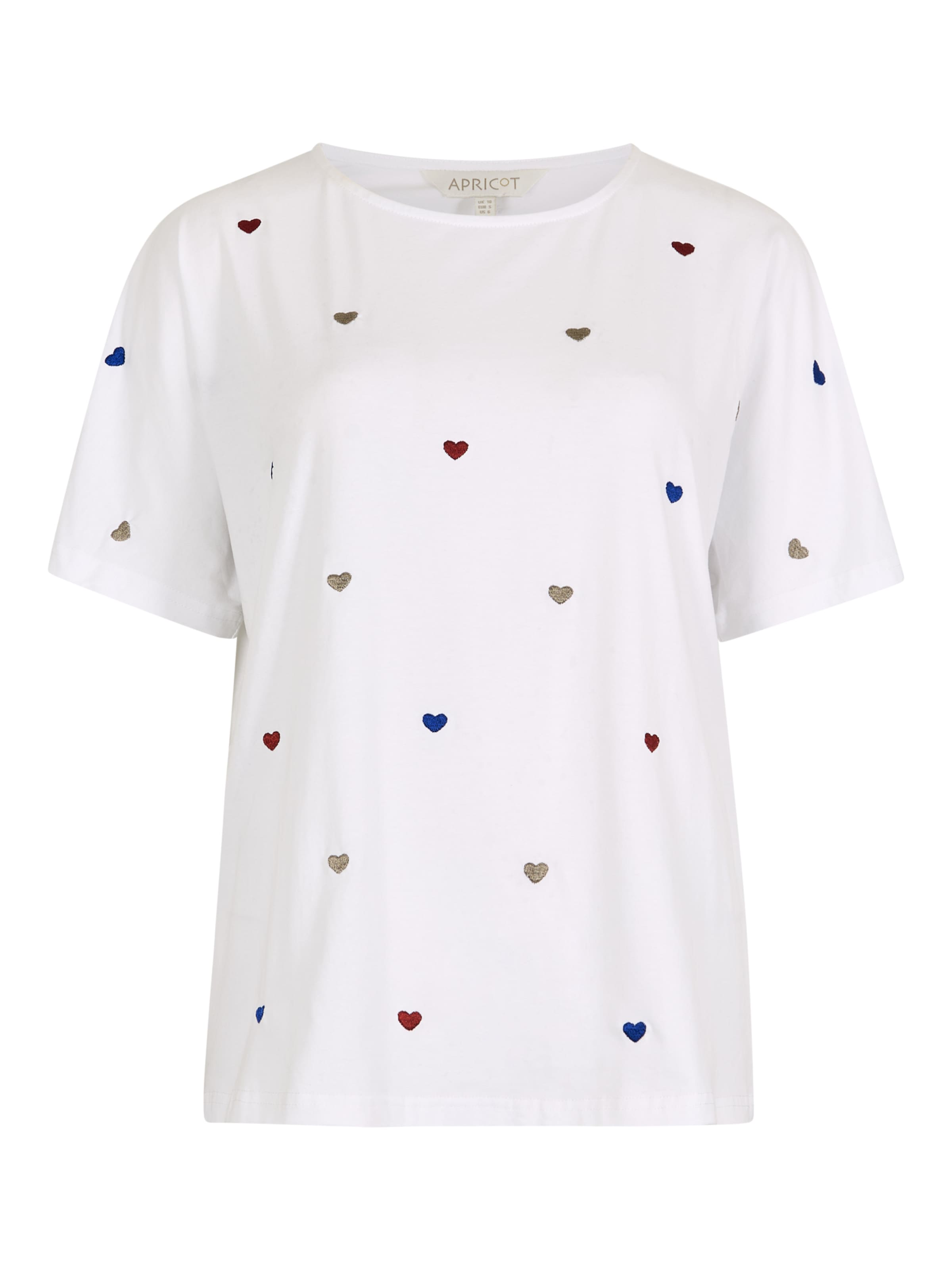 Apricot Top ' ' in Wit: voorkant