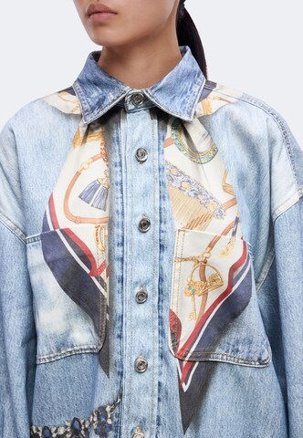 Liu Jo Átmeneti dzseki 'CAMICIA VINTAGE DIGITAL PRINT' - kék: elől