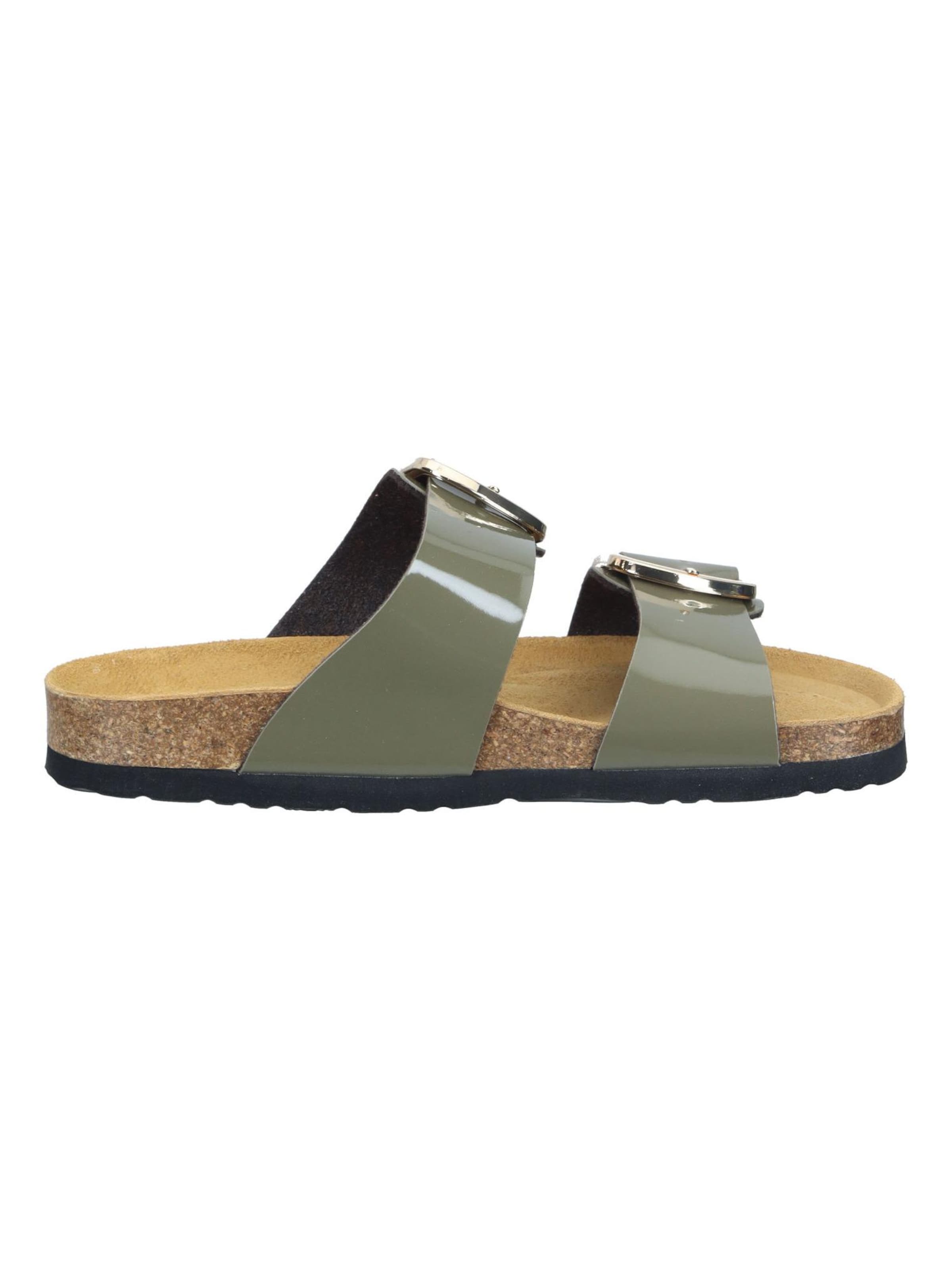 DR. BRINKMANN Mules 'BONILLO' in Green