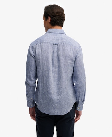 Superdry & Co Regular fit Button Up Shirt 'Riviera' in Blue