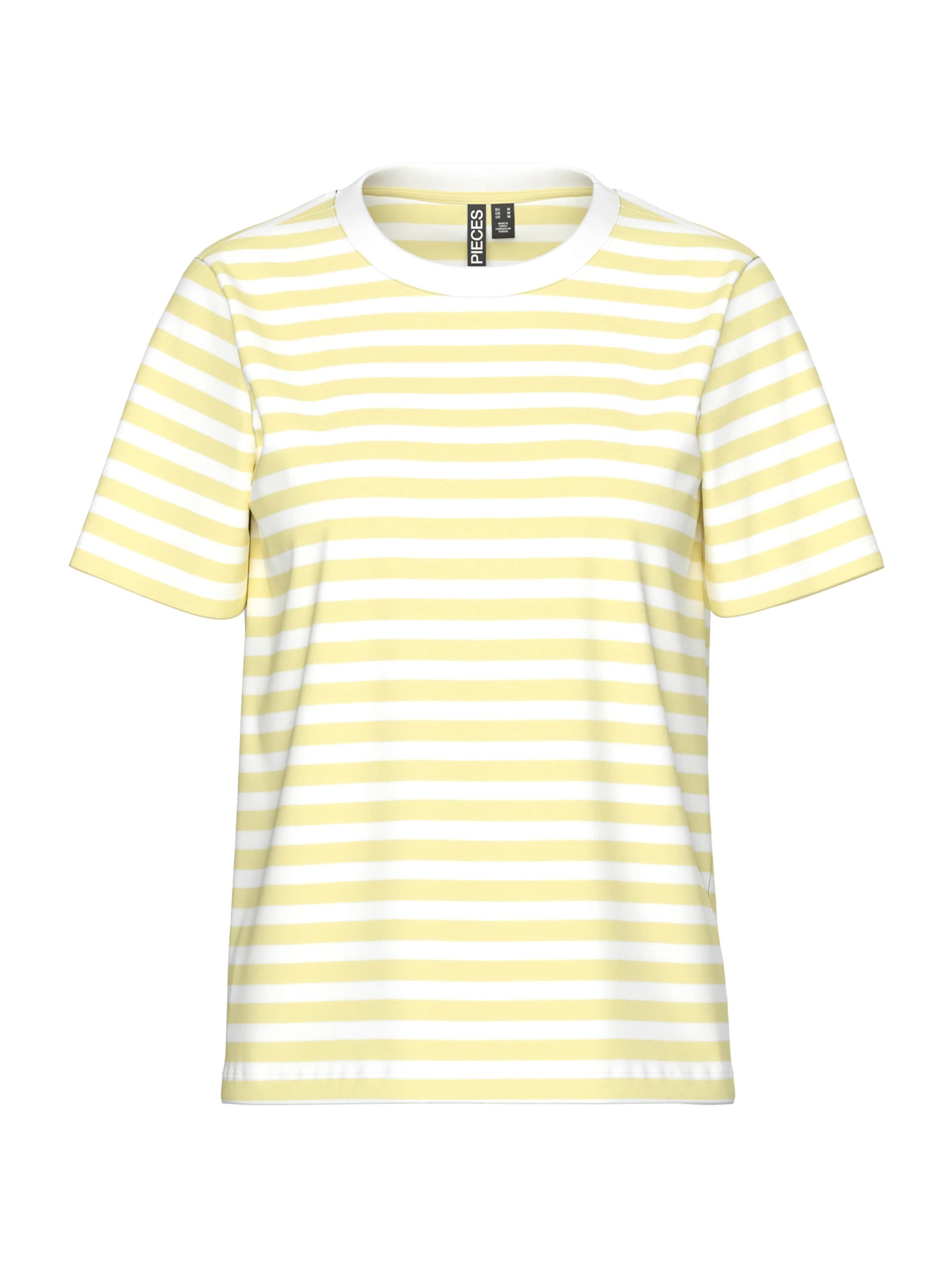 PIECES Shirt 'PCRIA' in Yellow: front