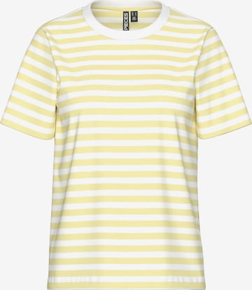 PIECES Shirt 'PCRIA' in Yellow: front