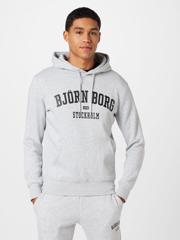 BJÖRN BORG Sportsweatshirt in Grijs: voorkant