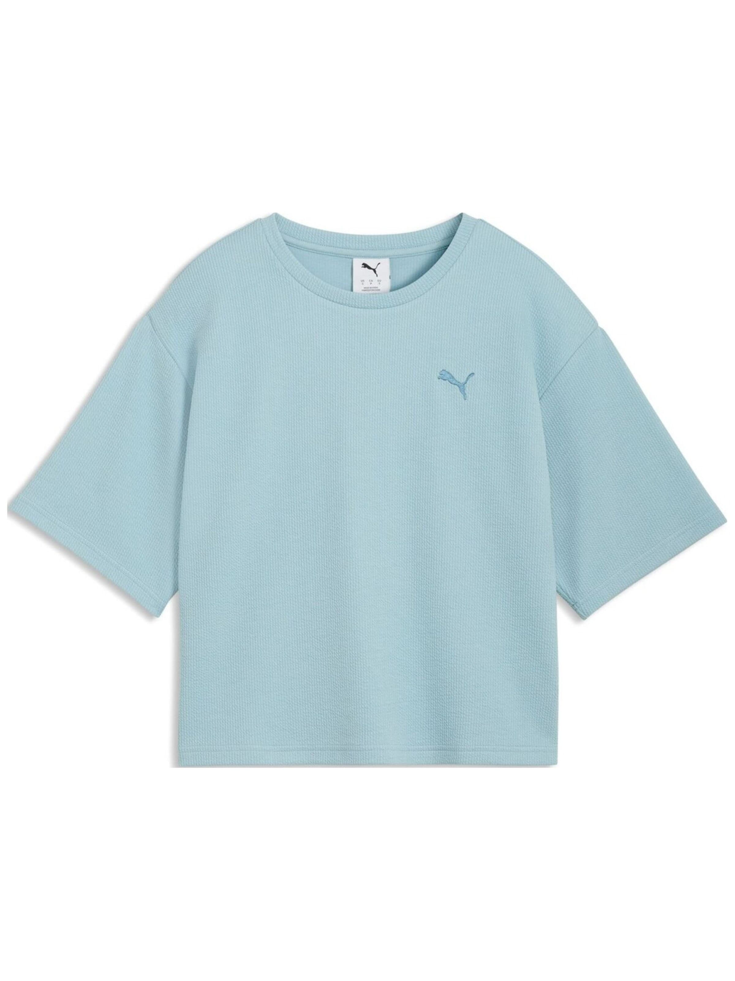 PUMA - Camiseta 'Puma Ess Elevated Relaxed Tee' en azul: frente