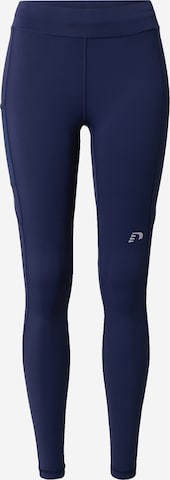 Newline - Skinny Calças de desporto em azul: frente