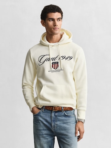 Sweat-shirt GANT en beige : devant