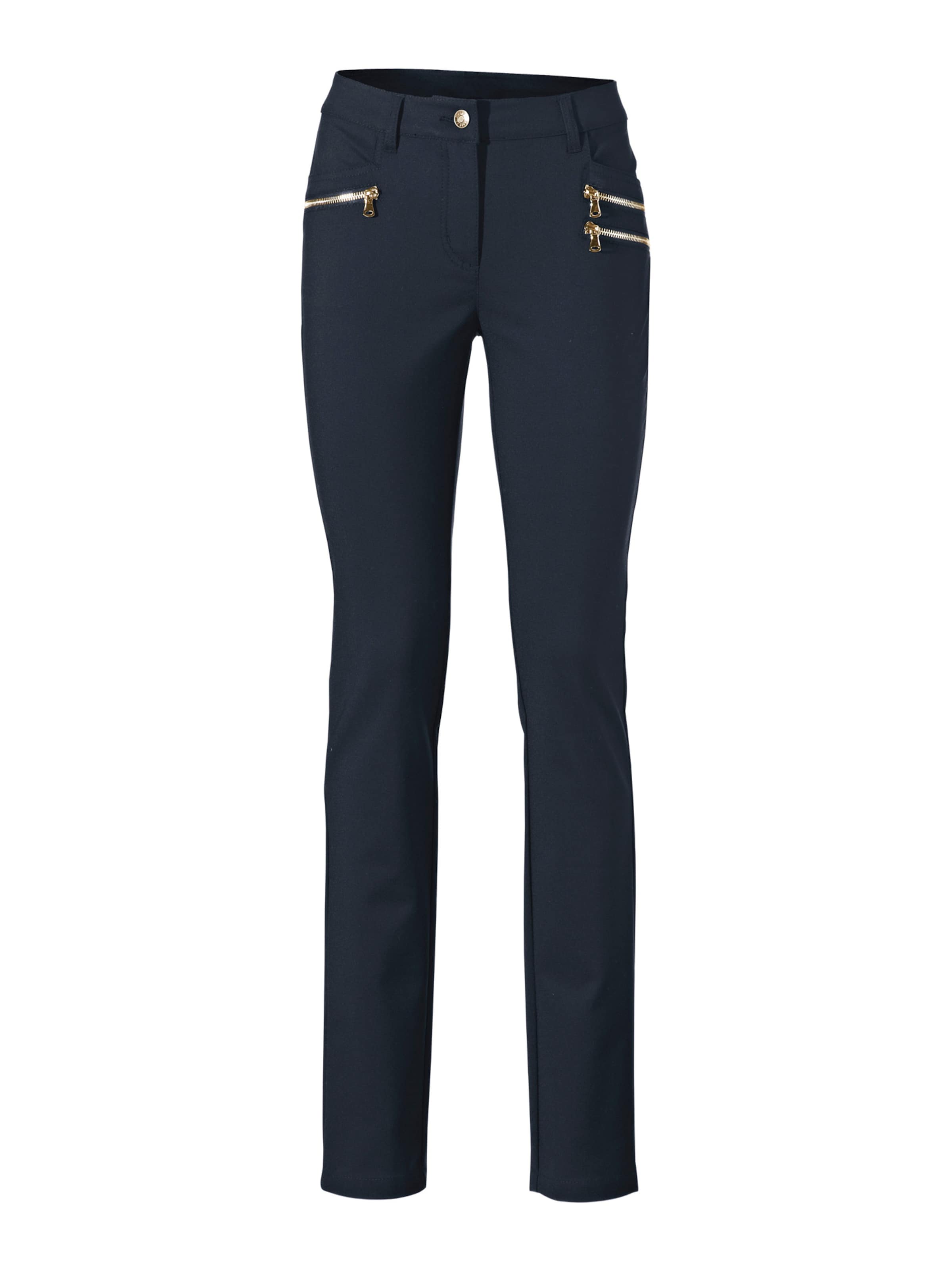 heine Regular Broek in Blauw: voorkant