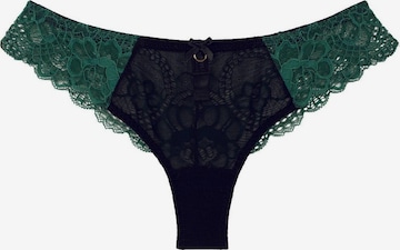 La Muel Lingerie Slip 'Brazilian Slip' in Grün: Vorderseite