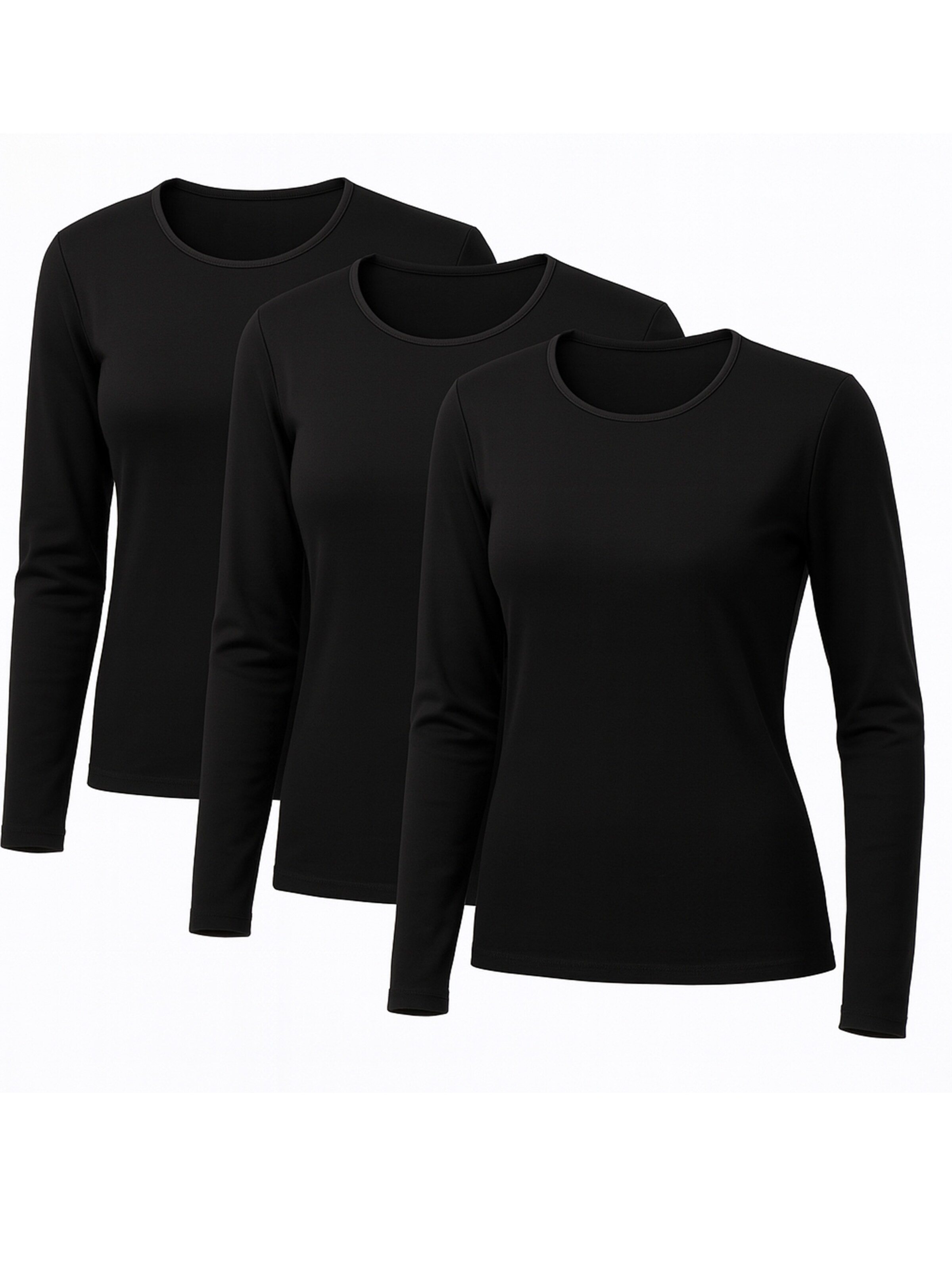 Schöller Shirt 'Langarm-Shirt-3er' in Black: front