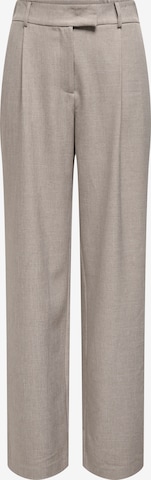ONLY Wide leg Pleat-front trousers 'ONLLinda' in Grey: front