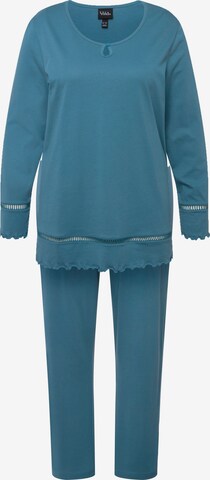 Ulla Popken Pyjama in Blauw: voorkant