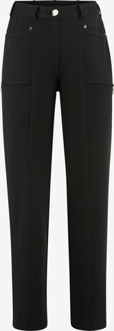 Coupe slim Pantalon MIAMODA en noir : devant
