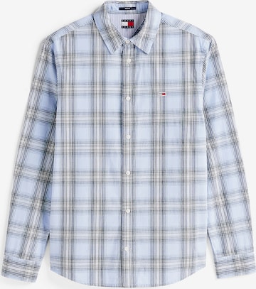 Tommy Jeans Overhemd in Blauw: voorkant