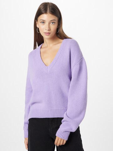 MADS NORGAARD COPENHAGEN Sweater 'Kevi' in Purple: front