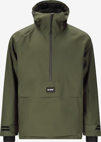 SLOPE Athletic Jacket 'Ruki' in Green: front