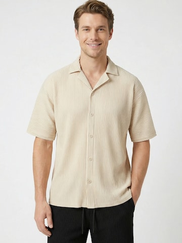 Fit confort Chemise 'Pepe' Guido Maria Kretschmer Men en beige : devant