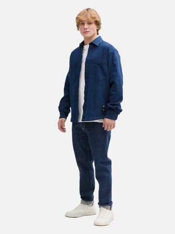 TOM TAILOR DENIM Regular fit Overhemd in Blauw