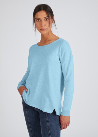 eve in paradise Sweater 'Greta' in Blue: front