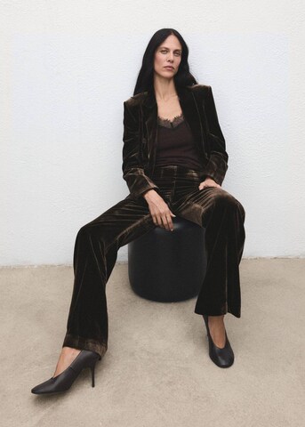 MANGO Flared Pants in Brown