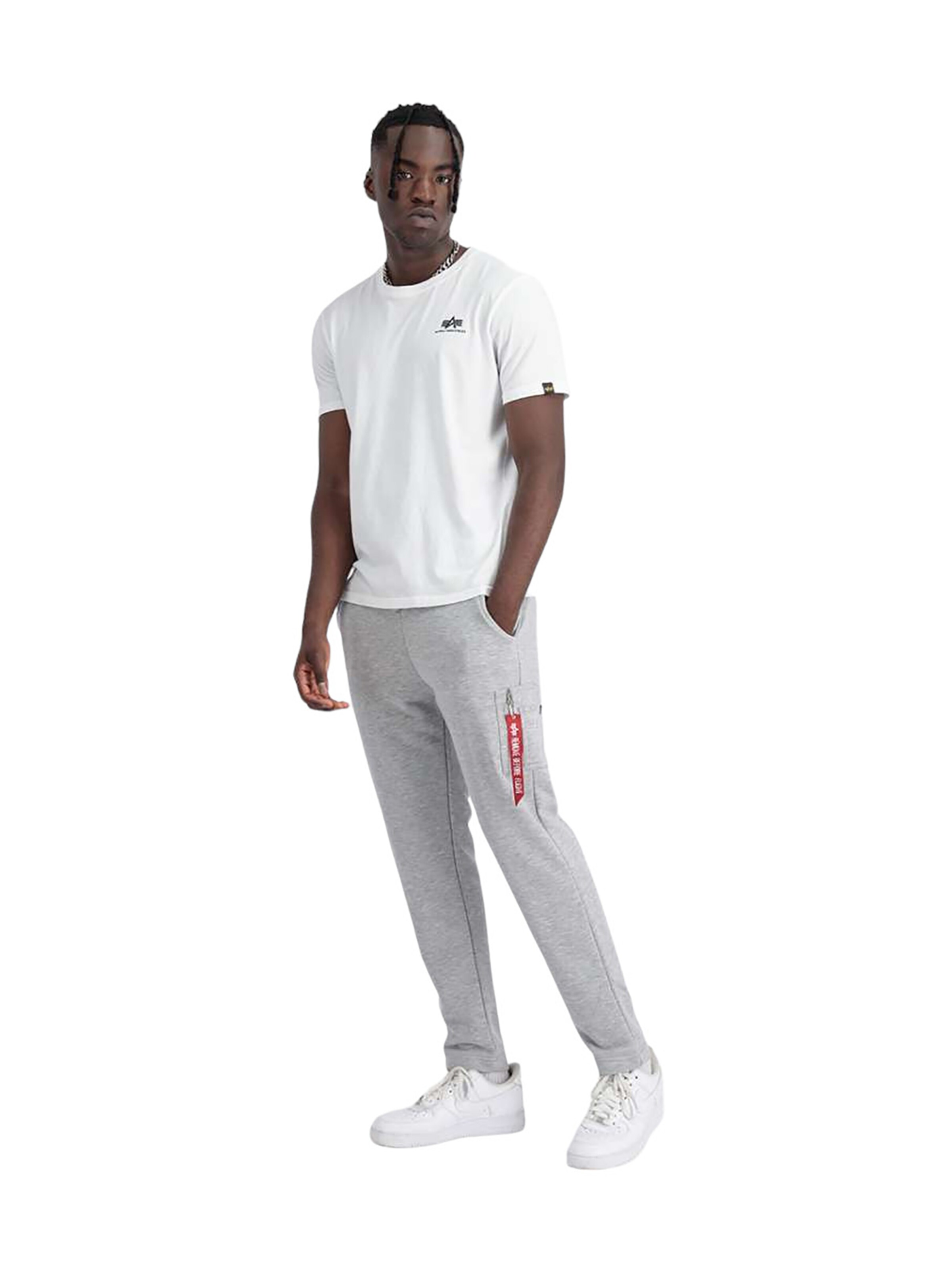 ALPHA INDUSTRIES Regular Pants 'X-Fit' in Grey